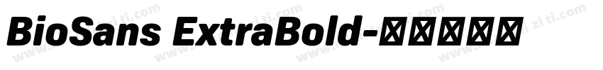 BioSans ExtraBold字体转换